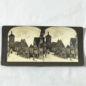 *💙 5 for $20* Stereoview photo card- Keystone View Co- Rothenburg Germany